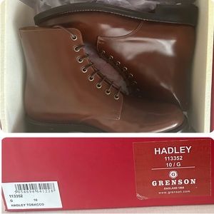 LIKE NEW! Men’s Grenson Hadley Boots in Hi-Gloss Brown, UK Size 10/US Size 11
